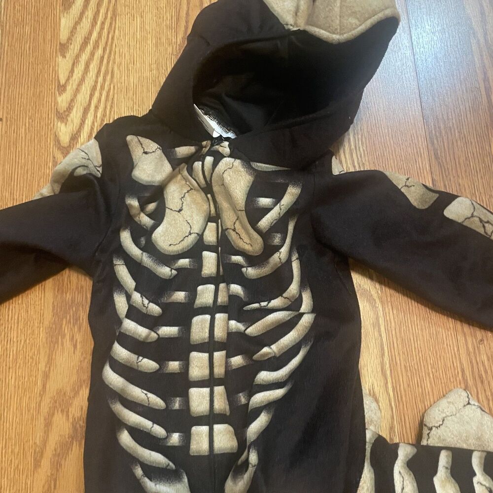 HalloweenCostumes.com Toddler Stegosaurus Fossil Costume for Kids, Black/Brown - Picture 7 of 10
